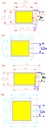 Square LED COB Strip for Car Reading Light Source DC9V/12V 2-6W